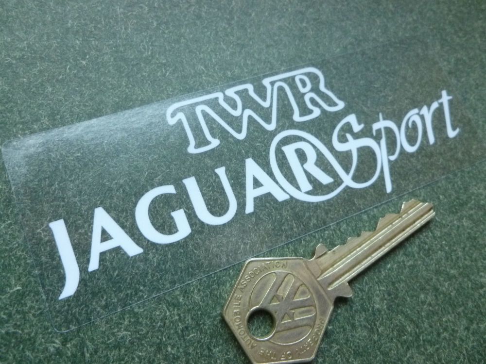 TWR Jaguar Sport Oblong Window Sticker. 5".