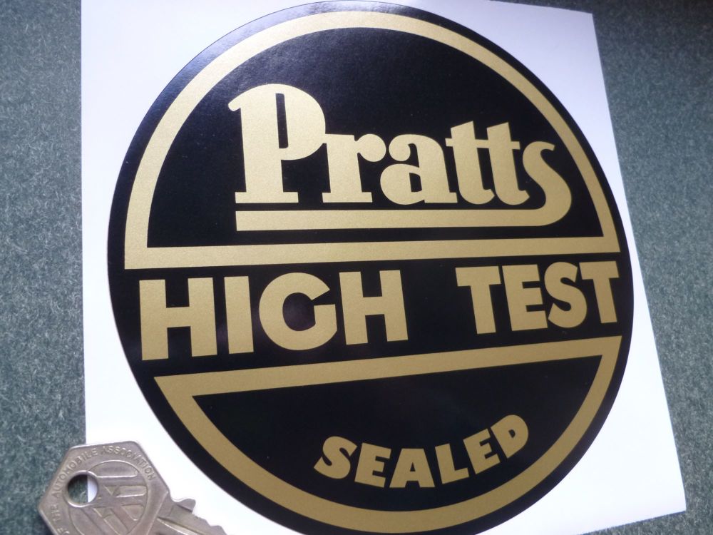 Pratts High Test Sealed Circular Sticker. 8