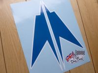 BOAC 1000km Race Brands Hatch Speedbird Race Car Stickers 9.5" Pair
