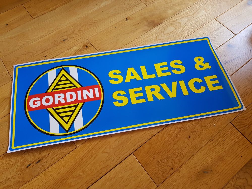 Renault Gordini Sales & Service Workshop Sticker. 23.5".