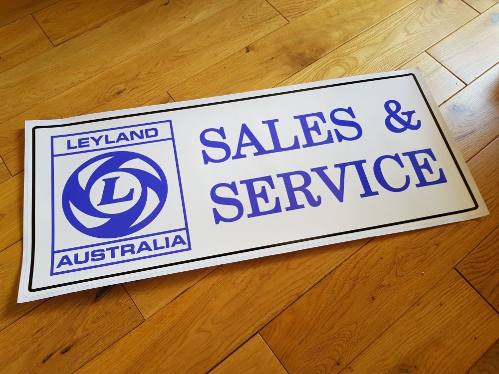 Leyland Australia Sales & Service Workshop Sticker. 23.5