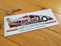 Jaguar Silk Cut Le Mans XJR9 style Sportscar Sticker 8"