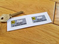 Agip 4T Super Racing Engine Stickers - 1.5