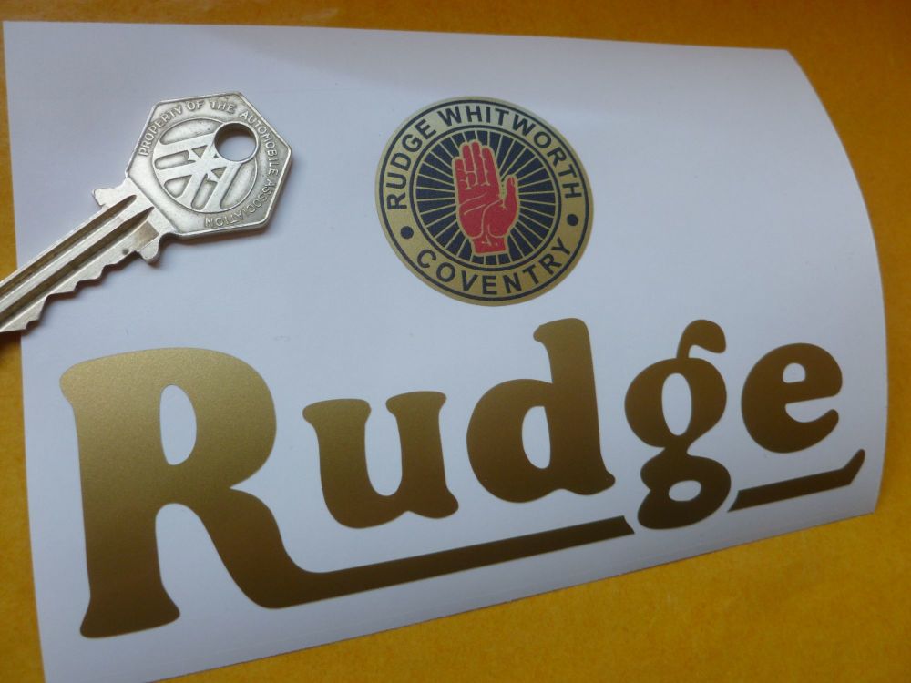 Rudge Whitworth Coventry Logo & Text Sticker. 5.5
