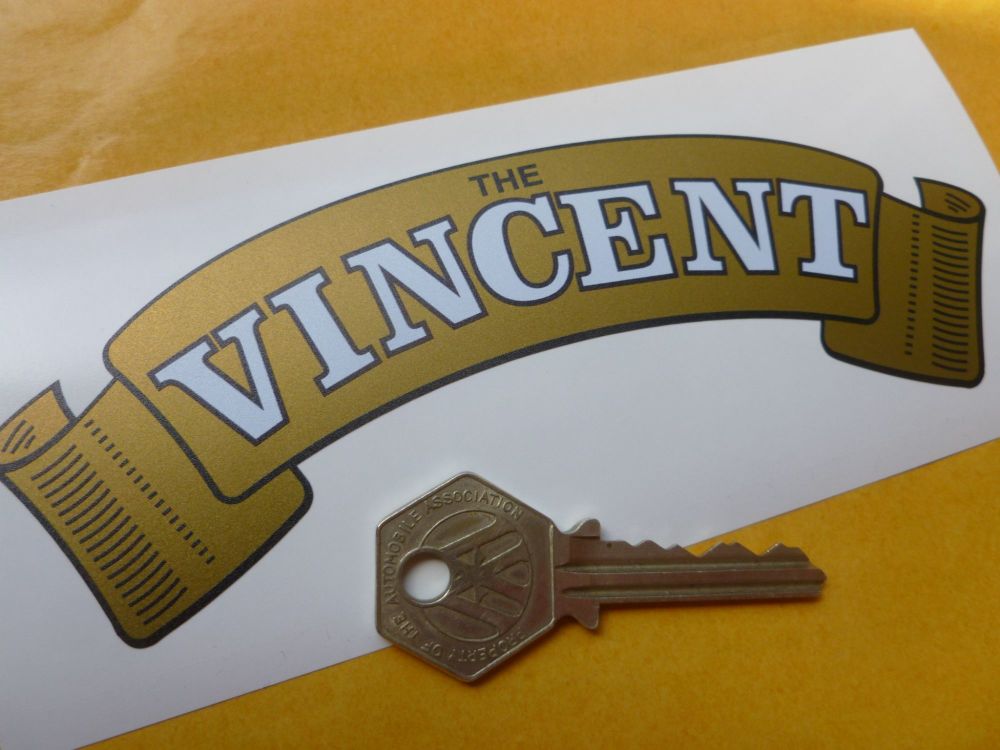 Vincent Gold Scroll Sticker. 6