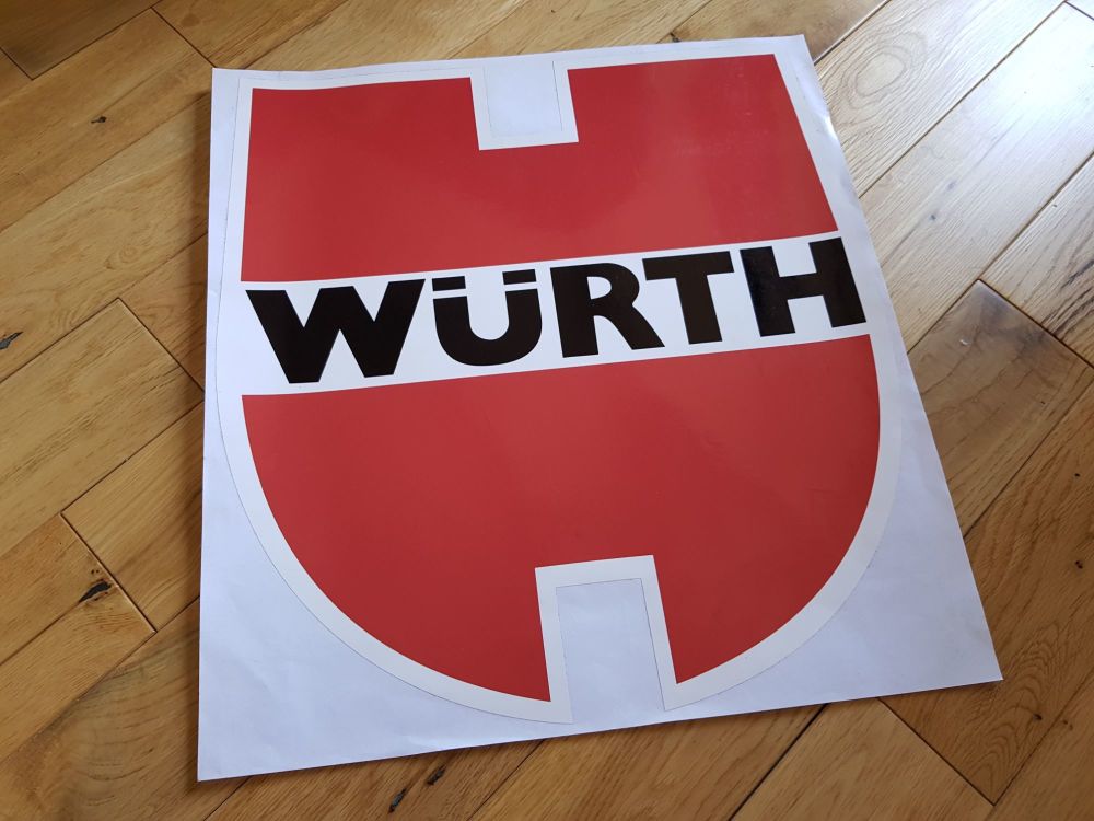 Wurth Shaped Racing Sticker. 17