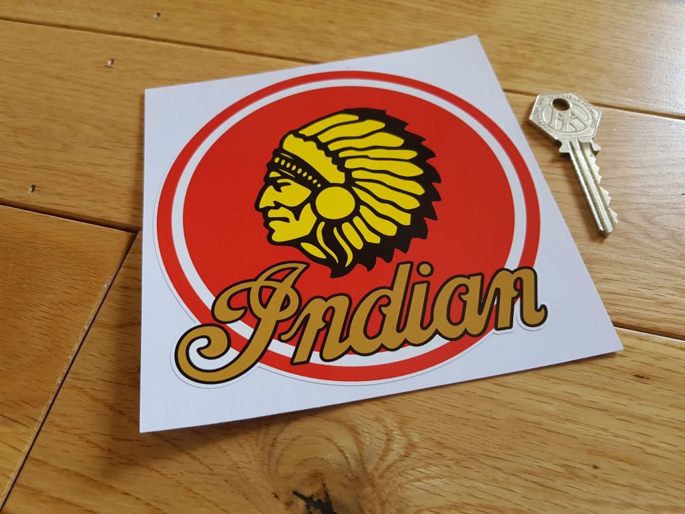 Indian Motorcycles Circular Chief Sticker. 5