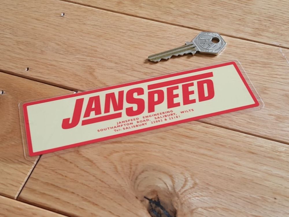 Janspeed Engineering Window Sticker. 6.5
