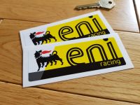 Eni Racing Oblong Stickers - 2" or 4.5" Pair
