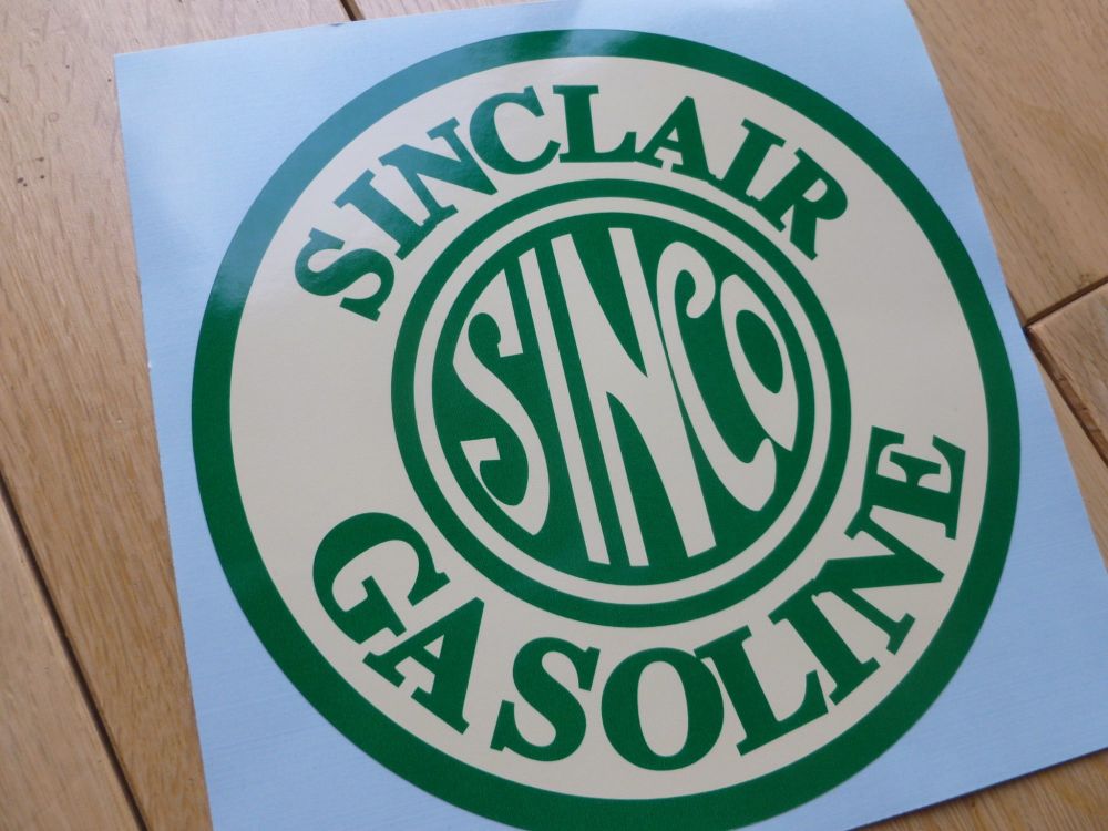 Sinclair Sinco Gasoline Circular Sticker. 6