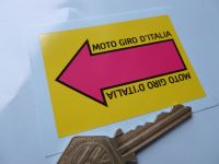 Moto Giro D'Italia Sticker. 2.75