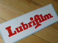 Lubrifilm Oils Sponsors Sticker. Red & White. 13