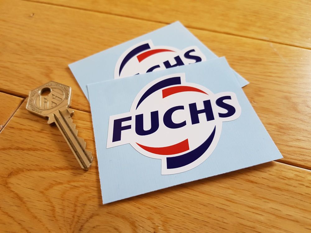 Fuchs Shaped Logo Stickers. 3