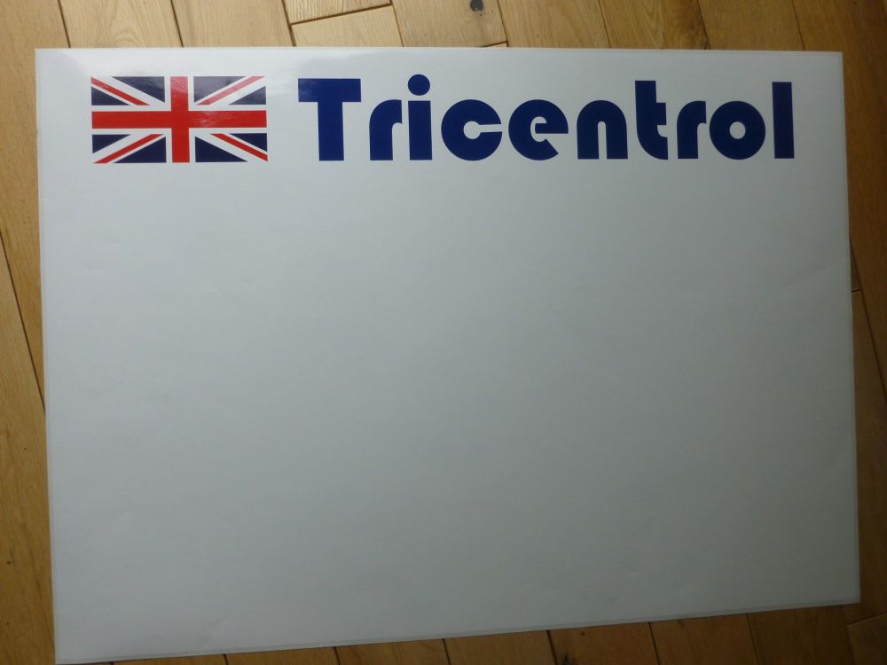 Tricentrol Plain Style Rally Door Panel Stickers - 27.5" Pair