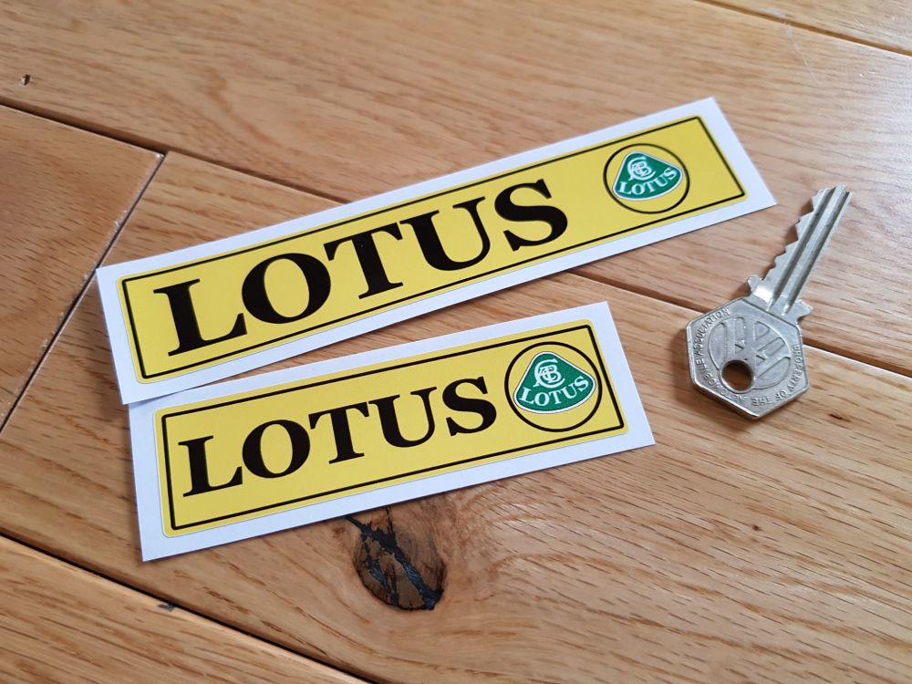 Lotus Oblong Logo Sticker. 3.5