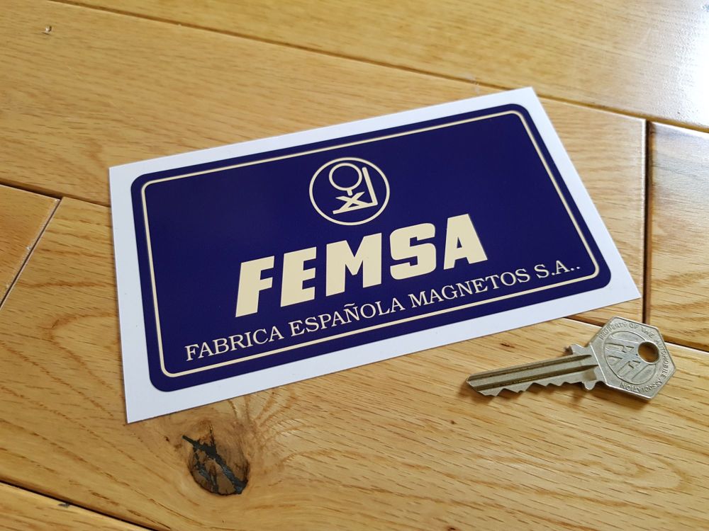 FEMSA Battery Sticker. 6".