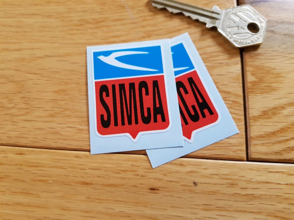 Simca Shield Stickers. 2