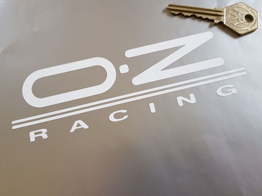 OZ Racing Cut Vinyl Stickers. 6" Pair.