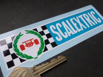 Scalextric 70's Style Oblong Sticker. 6".
