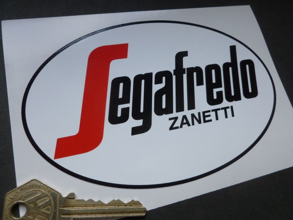 Segafredo Zanetti Oval Sticker. 6".