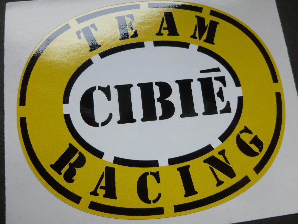 Cibie TEAM RACING Large Oval Sticker. 8