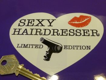 Mazda MX5 Sexy Hairdresser Ltd Edition Humorous Sticker. 5".