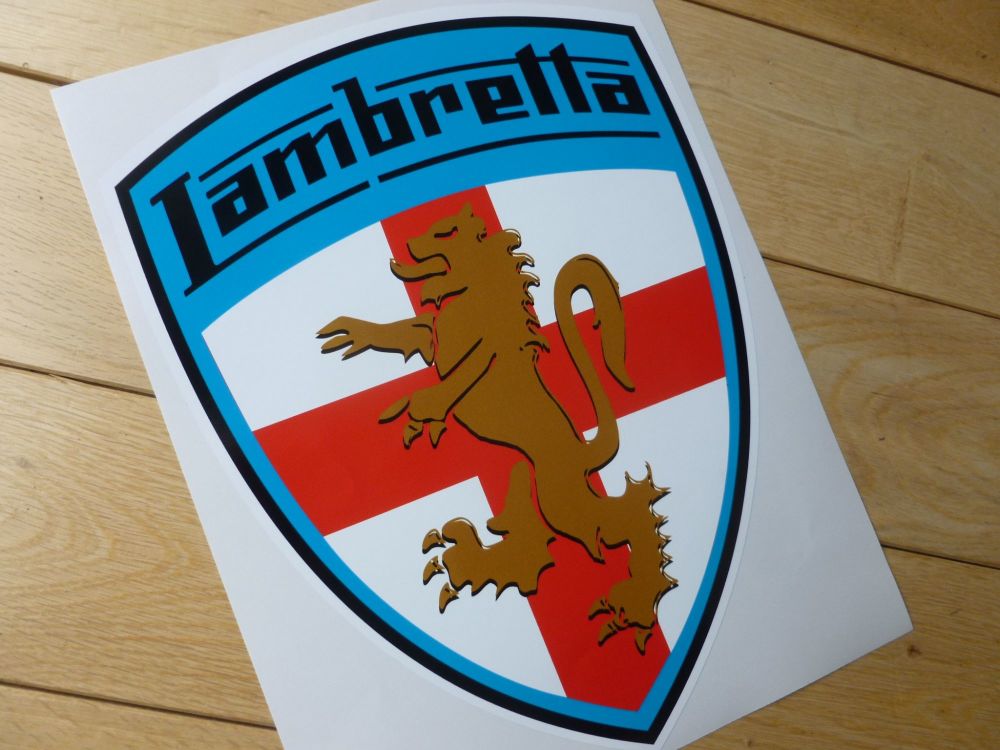 Lambretta Coloured Shield Sticker. 16
