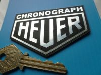 Heuer Chronograph Laser Cut Self Adhesive Car Badge. 1.75" or 3".