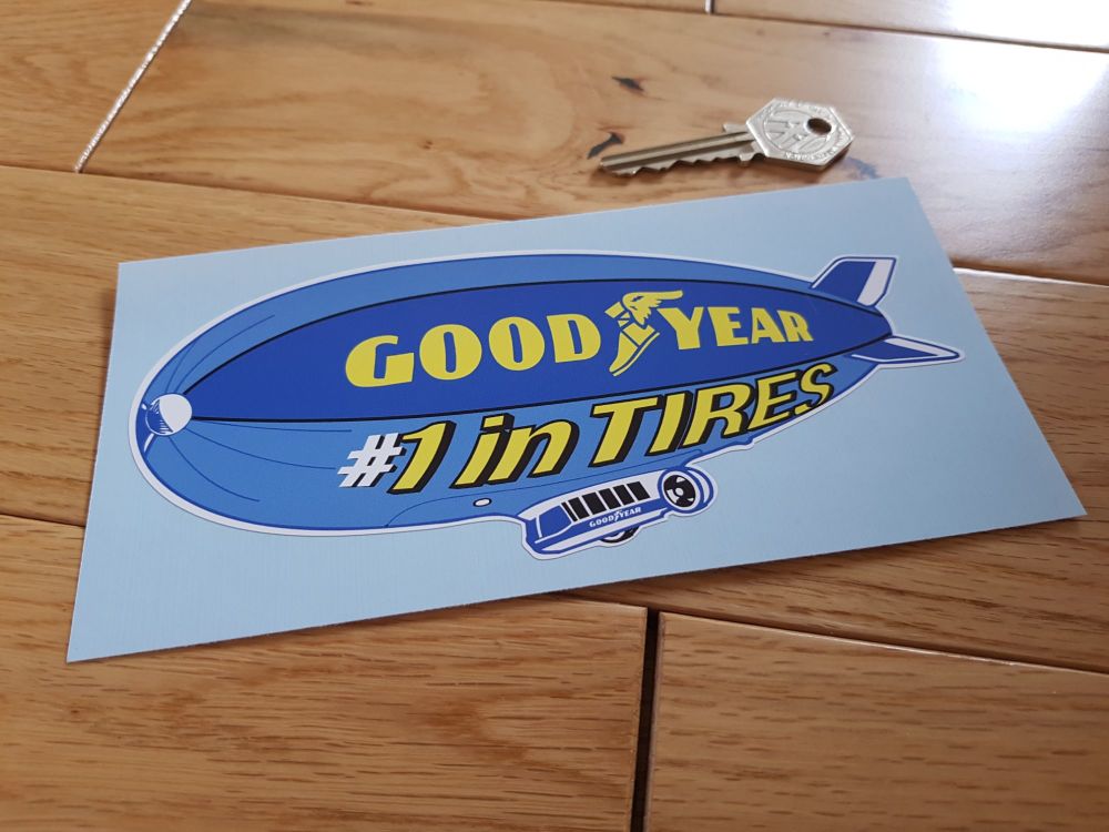 Goodyear '1 in Tires' Airship Sticker. 6".