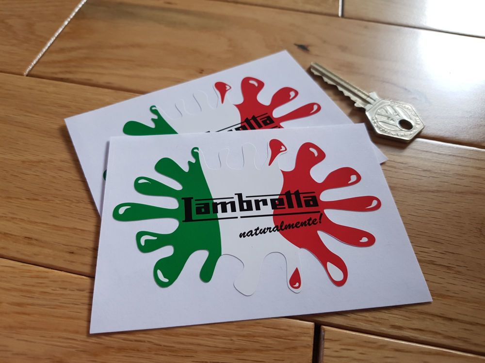 Lambretta Naturalmentel Splat Stickers. 4