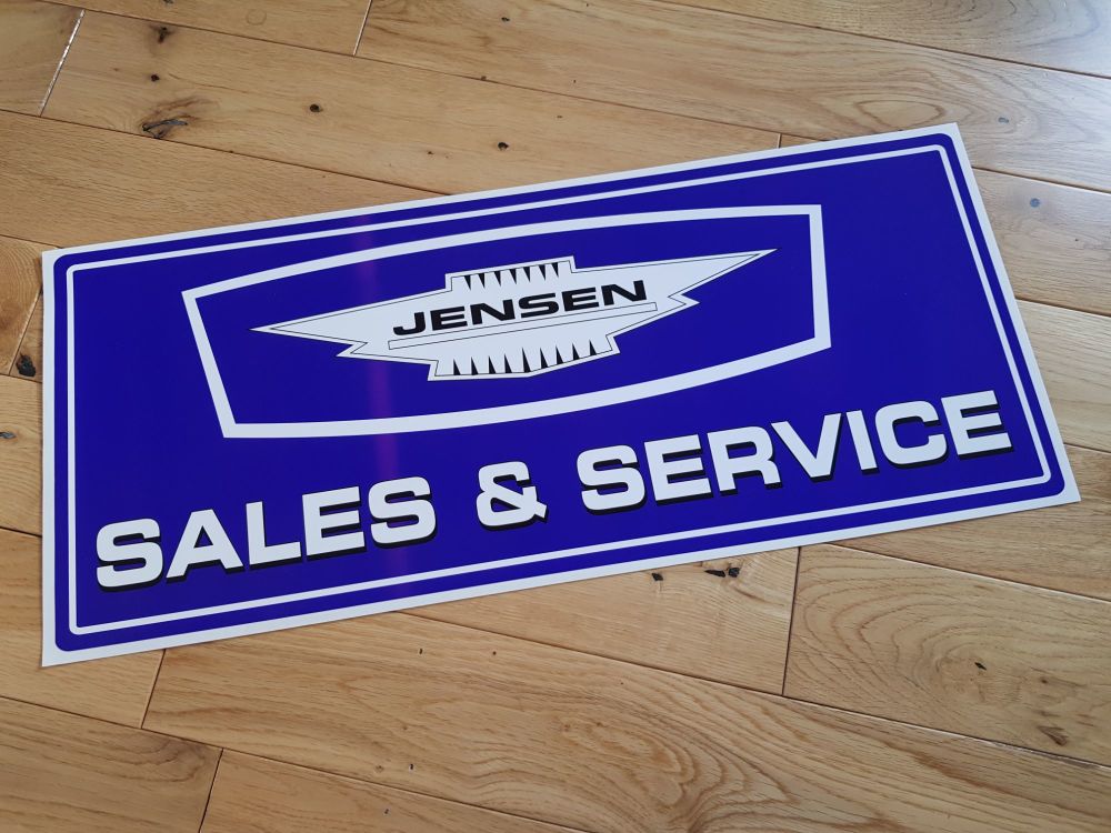 Jensen Sales & Service Sticker. 24". Slight Second 002.