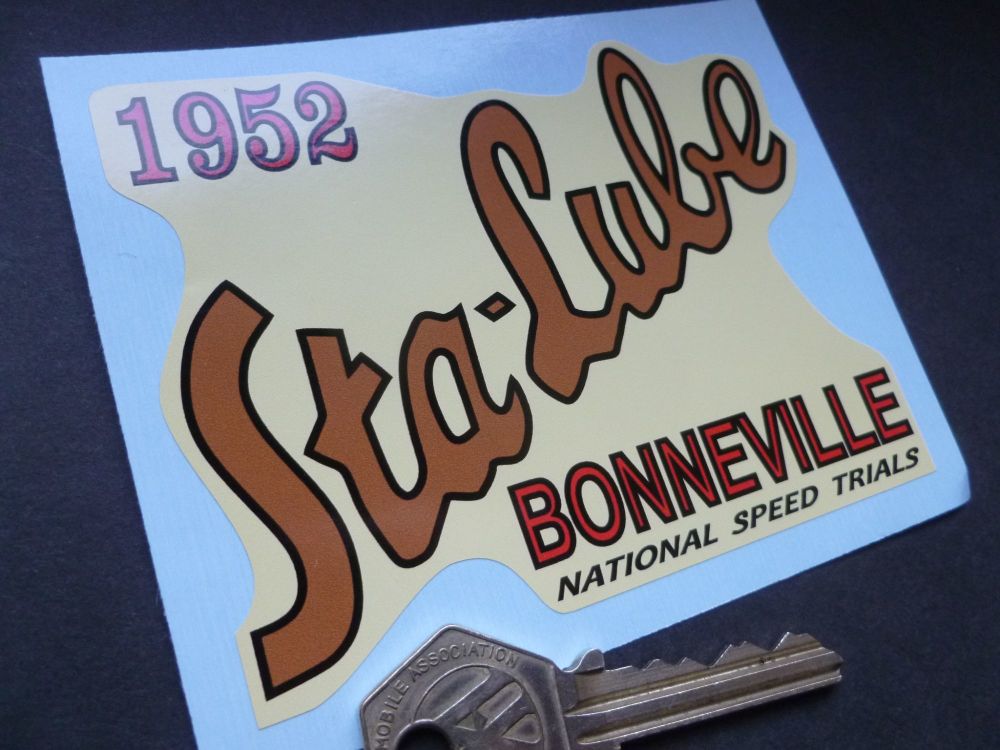 STA-LUBE Bonneville Salt Flats National Speed Trials 1952 Sticker. 4