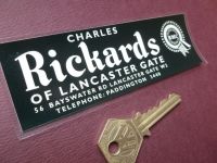 Rickards of Lancaster Gate Jaguar and BMC Dealers Window Sticker  5