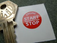 Bentley Engine Start Stop Button Sticker - 16mm or 22mm - Choice of Colours