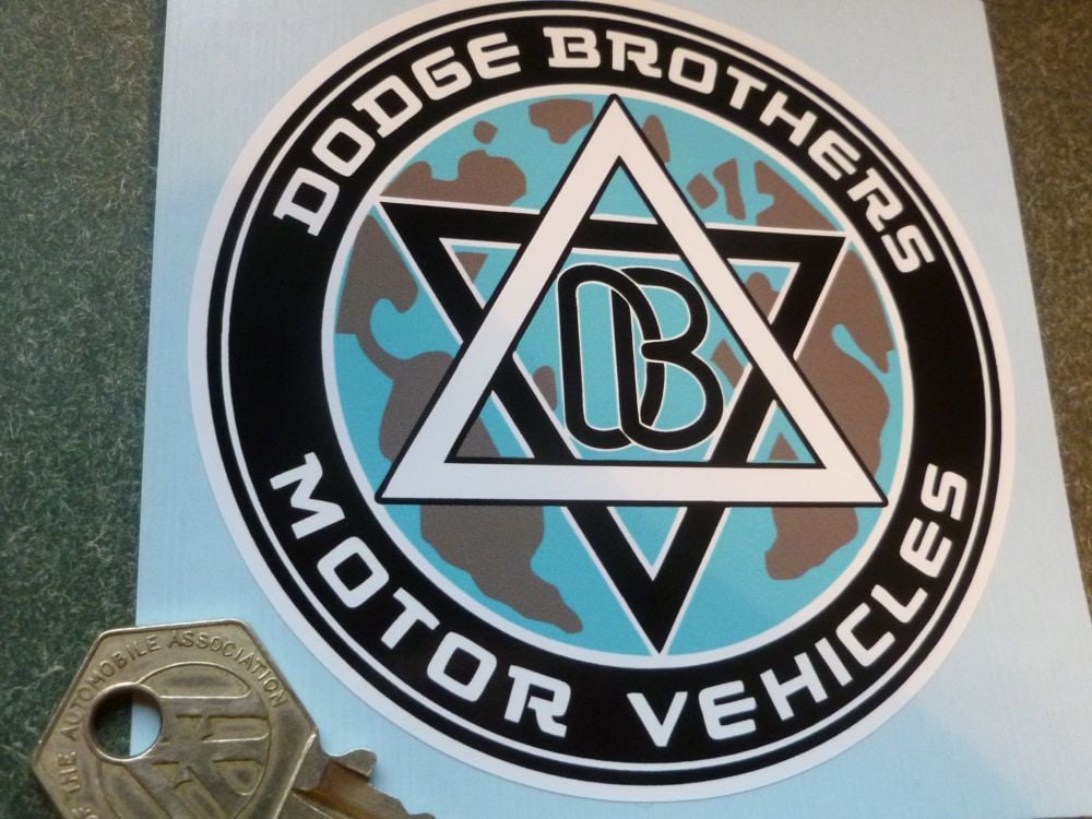 Dodge Brothers Motor Vehicles Window or Body Sticker. 4"