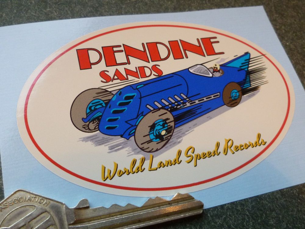 Pendine Sands World Land Speed Records Sticker.  4