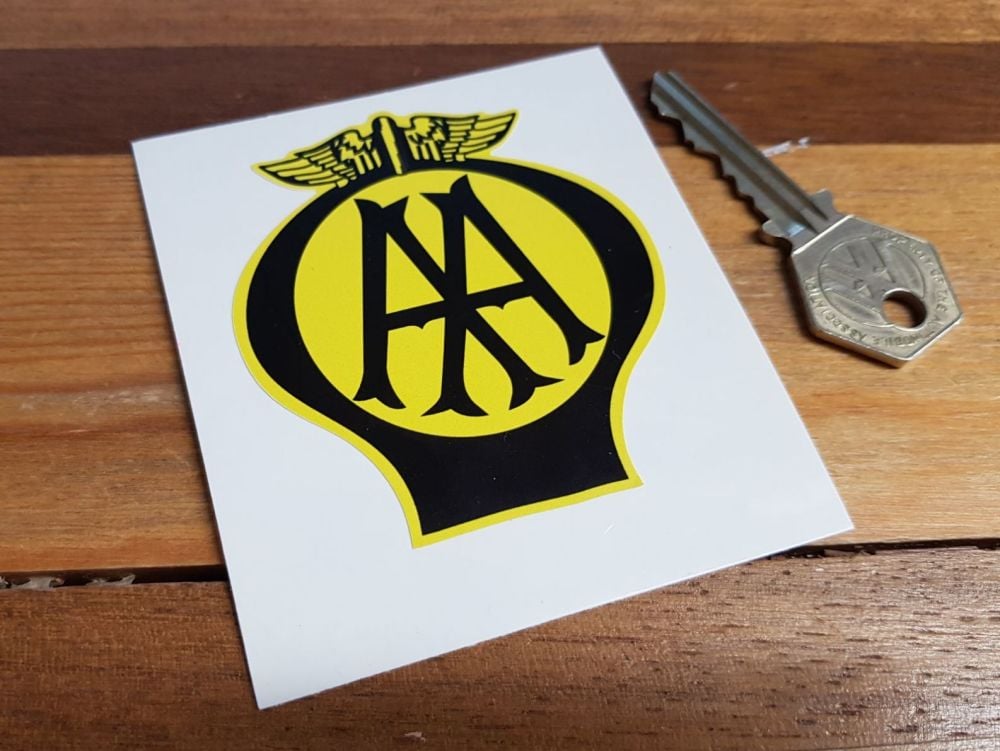 AA Old Style Static Cling  Sticker - 3" or 4"