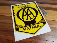 AA Patrol Sign Sticker - 7.75"