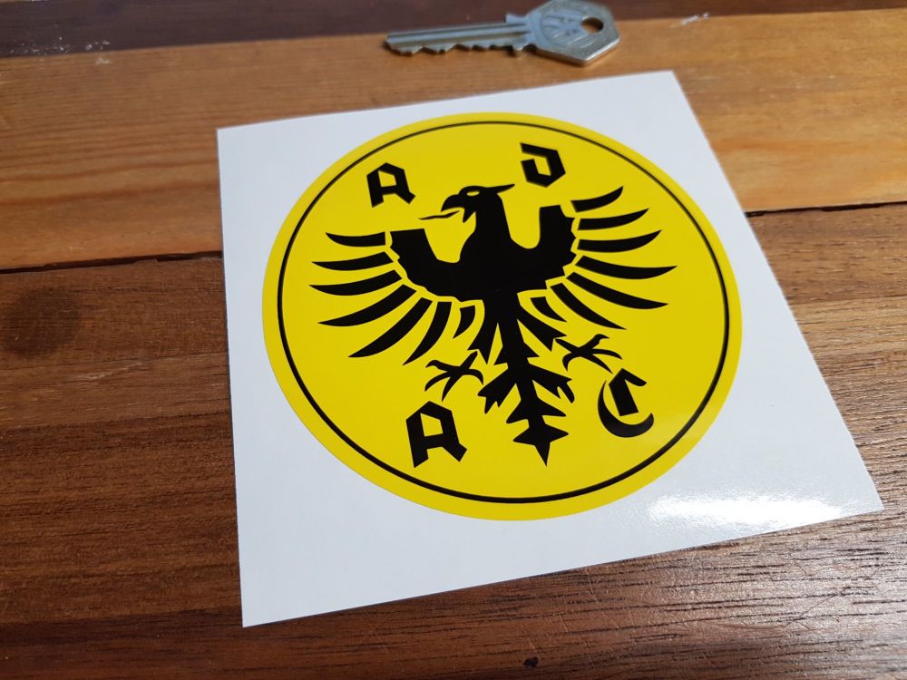 ADAC German Automobile Club Yellow Sticker. 4