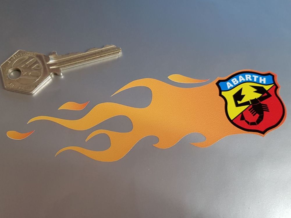 Abarth Flames Handed Stickers. 6