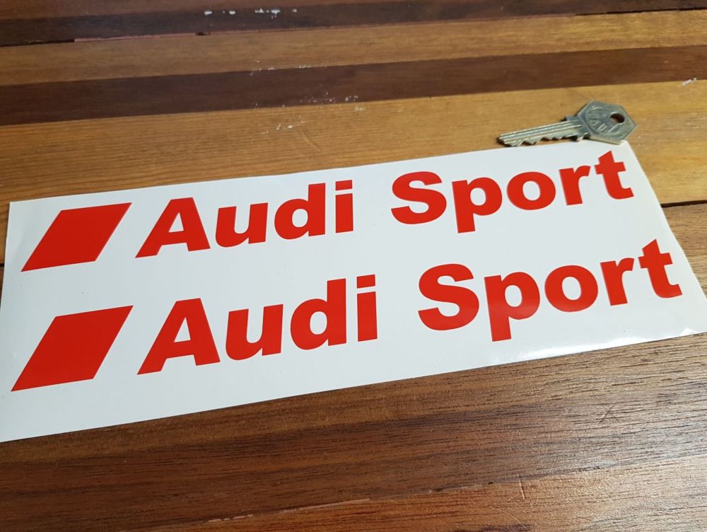 Audi Sport Modern Text Cut Vinyl Stickers. 8