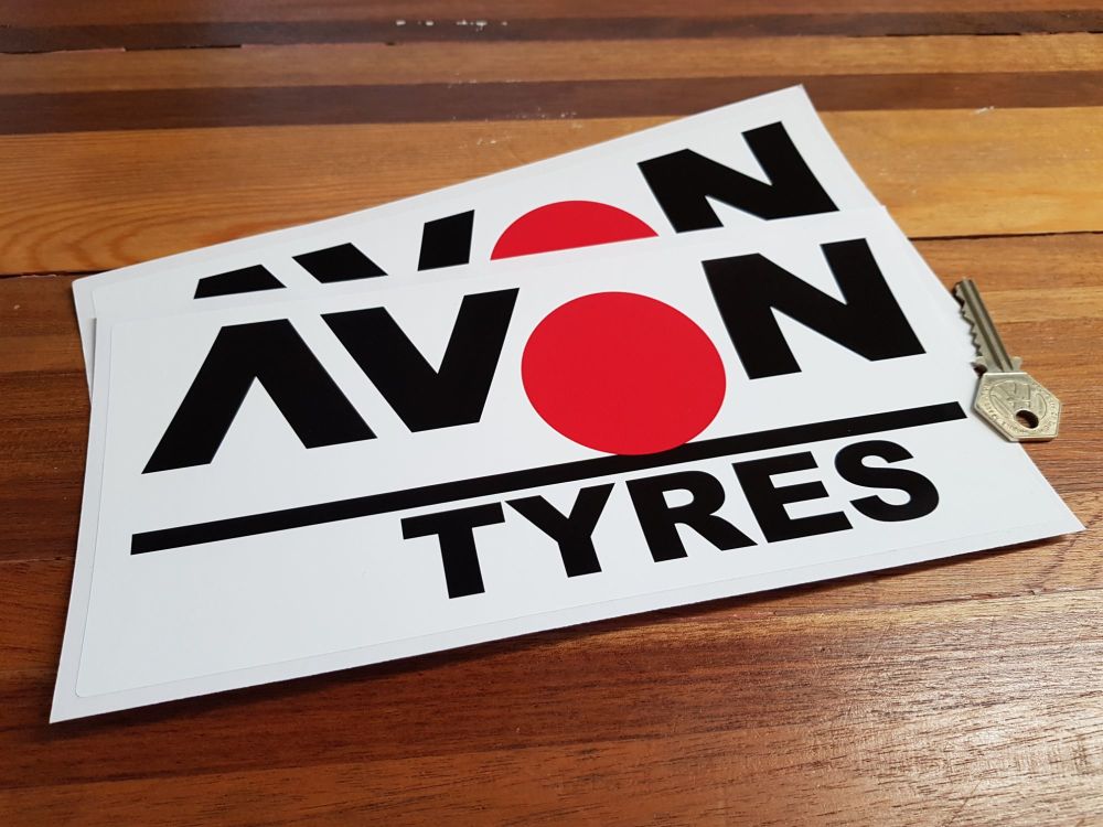 Avon Tyres Large Spot Stickers. 10