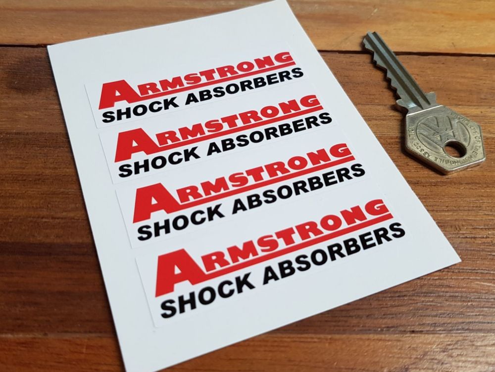 Armstrong Shock Absorbers Stickers. Set of 4. 2.75