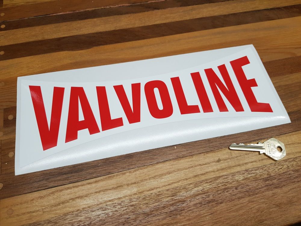 Valvoline Waisted Banner Shaped Sticker. 12