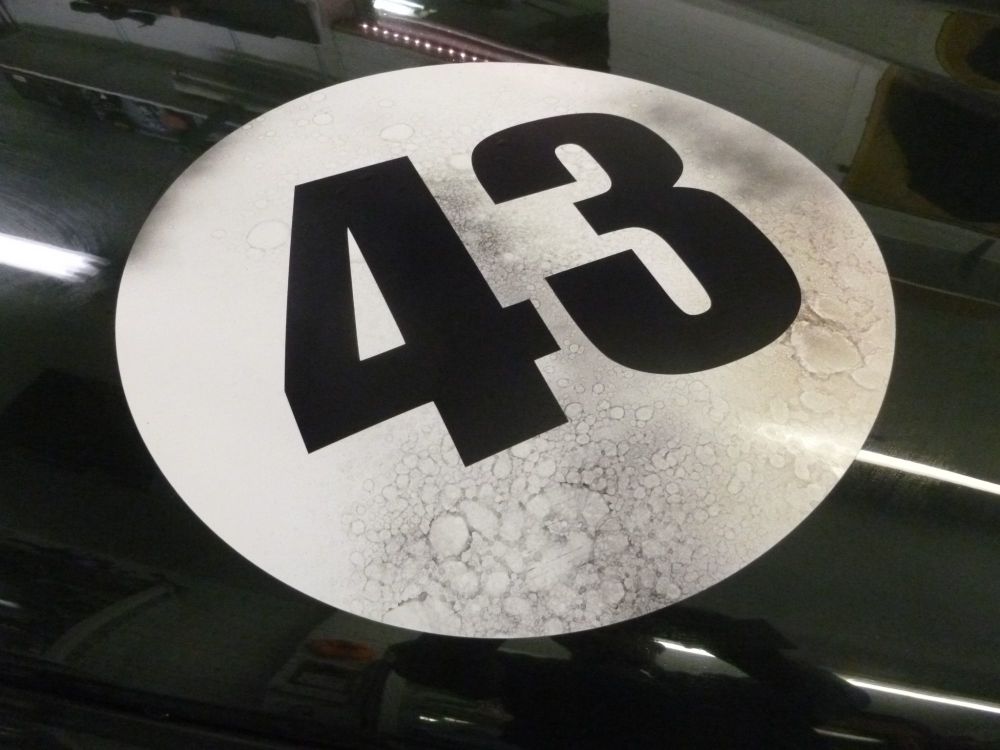 Distressed style Racing Roundels Plain. Various Sizes. Available Singly.
