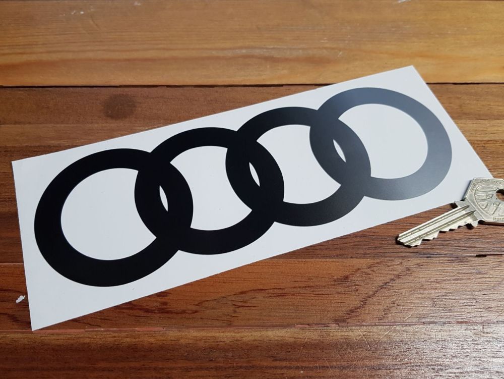 Audi Hoops Cut to Shape Fade Side to Side Stickers. 8