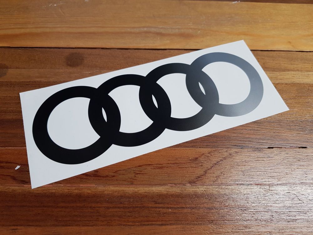 Audi Hoops Cut to Shape Fade Side to Side Sticker. 16