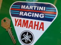 Martini Racing Yamaha Triangle Sticker. 4"