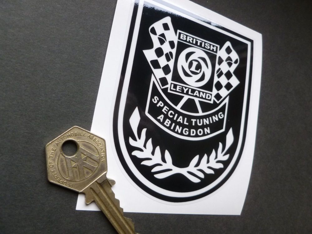 British Leyland Special Tuning Black & Clear 'Negative' Shield Stickers. 3.