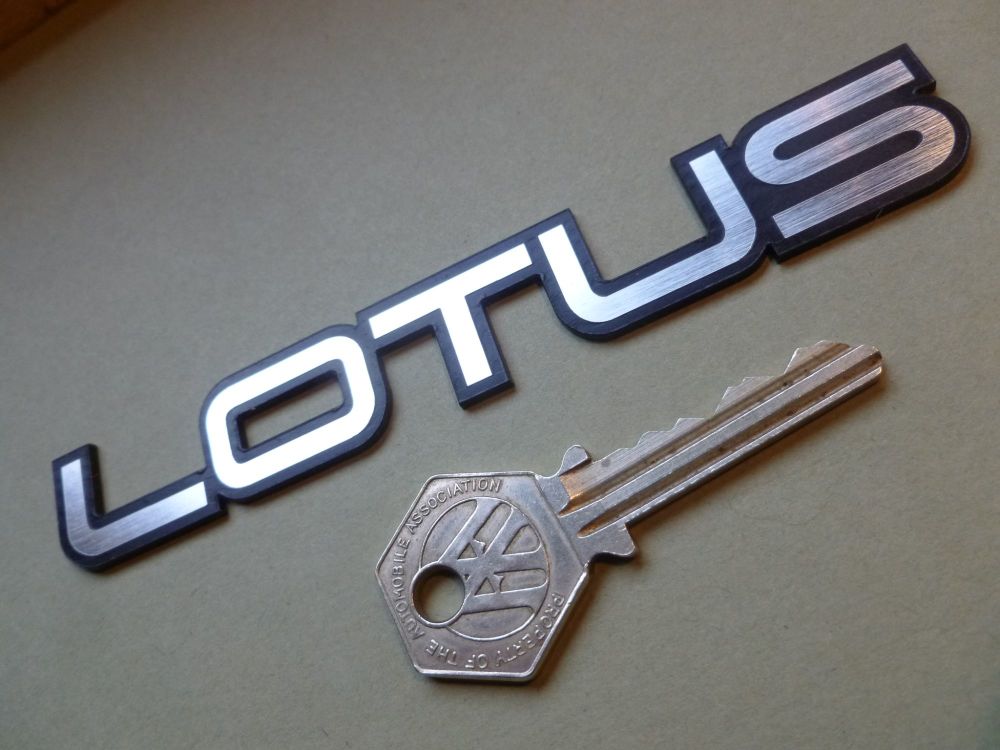 Lotus Esprit style LOTUS square Text Laser Cut Self Adhesive Car Badge. 5.2